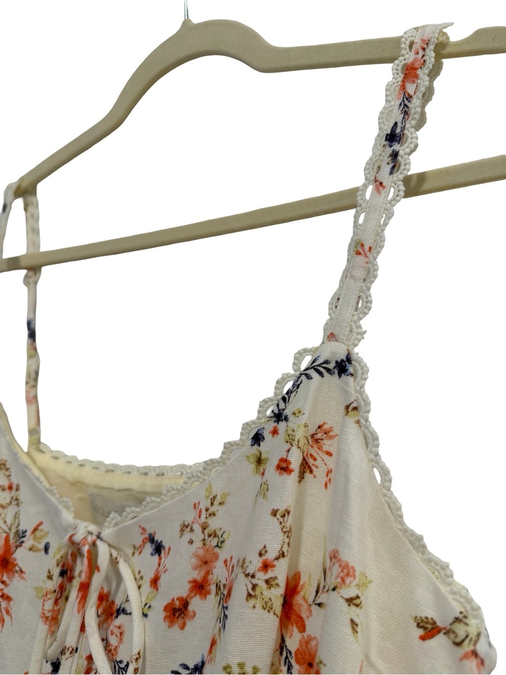 Caroline Constas Ivory Floral Linen Maxi Dress S NWT - Picture 9 of 12